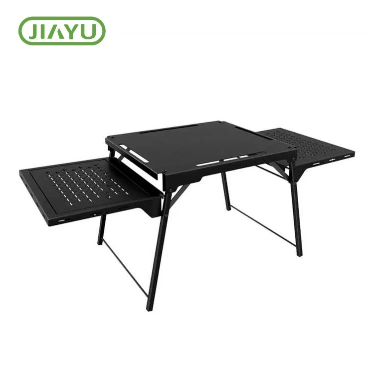 Bwrdd gwersylla haearn alwminiwm plygu cludadwy